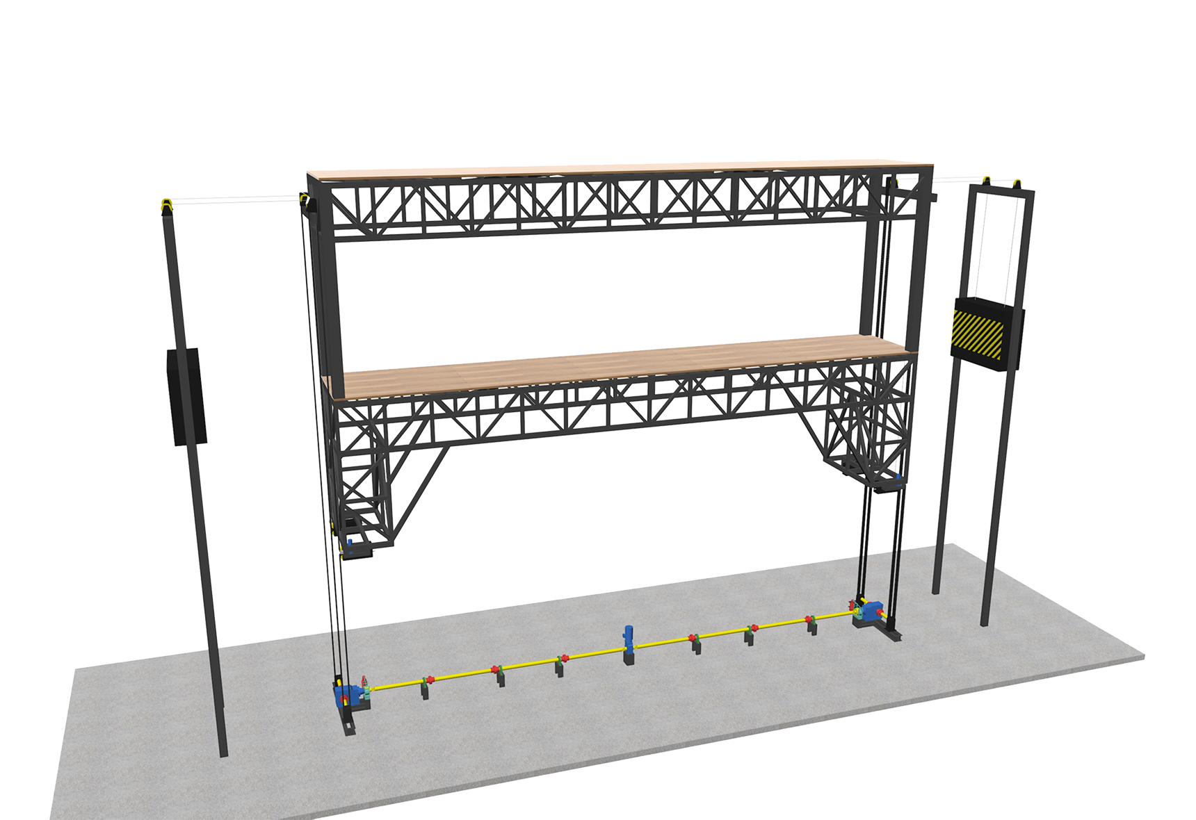 链条式传动升降舞台